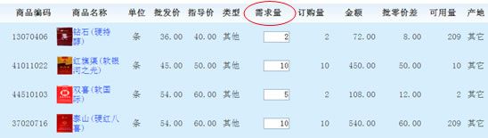 新商盟网上订烟系统 操作流程4