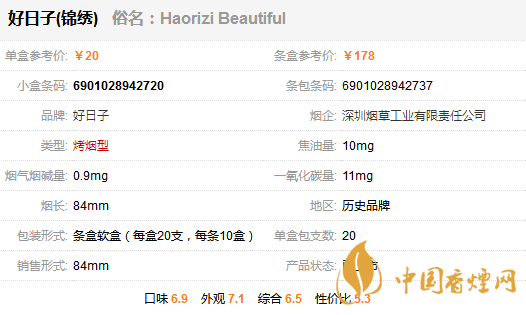 好日子锦绣烟多少钱一包 好日子锦绣香烟价格及图片一览