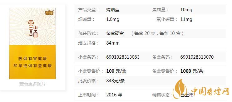 云烟云端香烟怎么样  云烟云端香烟价格表图