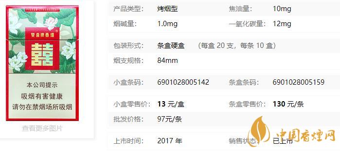 双喜莲香香烟价格表和图片  双喜香烟怎么查询真假