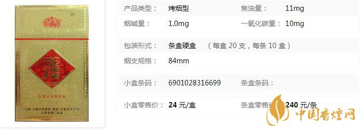 玉溪金黄硬盒香烟多少钱一包 玉溪金黄硬市场价格介绍