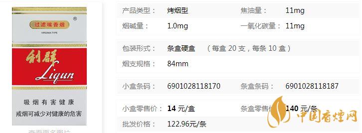 利群新版小包价格多少钱 利群新版价格表查询一览