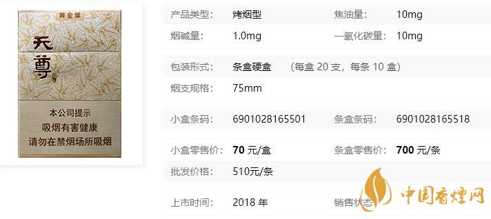 黄金叶天尊香烟价格表大全  黄金叶天尊香烟怎么样
