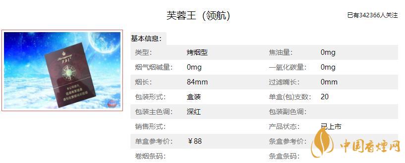 芙蓉王烟价格表和图片2021芙蓉王烟的寓意是什么