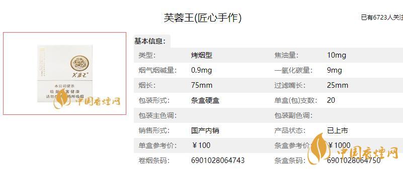 芙蓉王烟价格表和图片2021 芙蓉王烟的寓意是什么