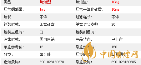 黄金叶乐途烟价格表及售价一览2020