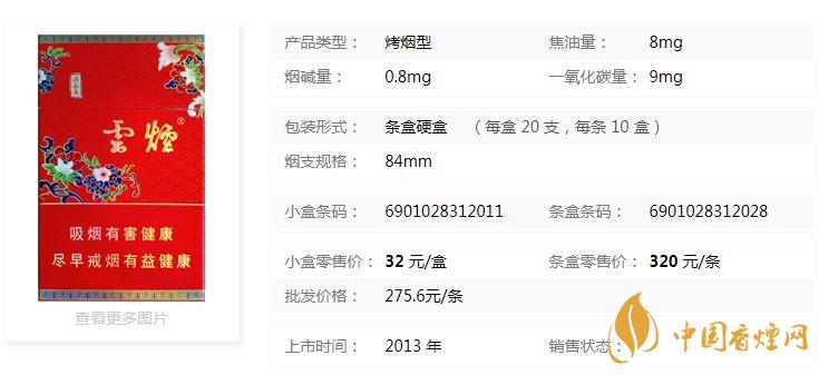 云烟红清甜香多少钱一包2020价格查询