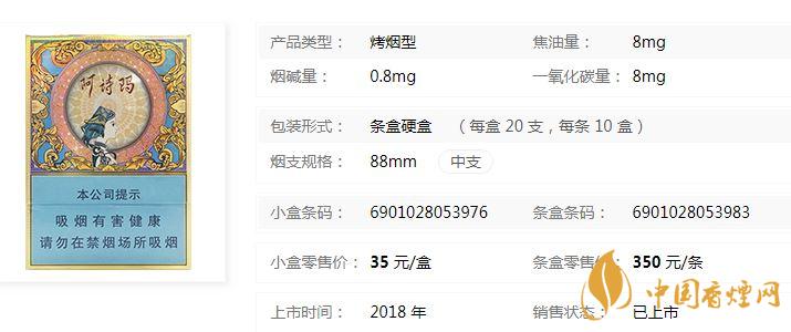 玉溪中支阿诗玛多少钱一盒市场价查询