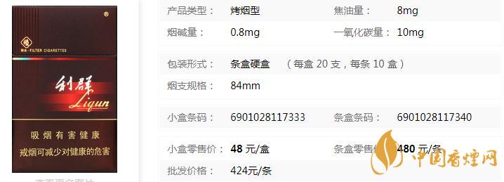 利群阳光硬盒零售价多少钱 利群阳光硬盒价格查询