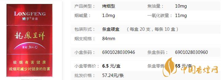 娇子硬龙凤世纪朝价格表及参数详情一览