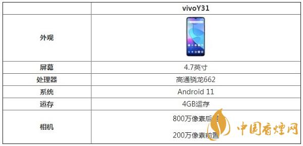 vivoY31手机参数配置-vivoY31最新消息详情2020