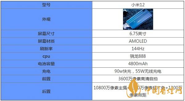 小米12核心参数配置详情-小米12怎么样