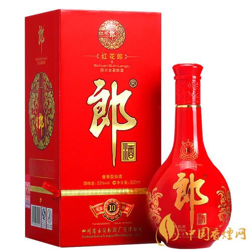 53度红花郎酒10年价格表和图片一览