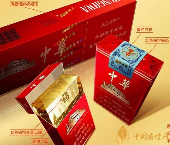2018中华香烟春节季产品推全新包装 软硬中华烟贺岁玩纪念版