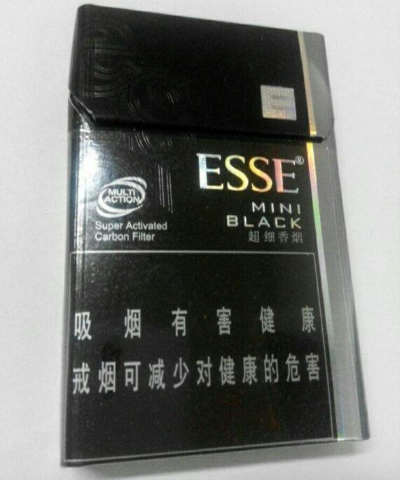 [essec]ESSE(Compact)Black：短黑爱喜4毫克价格图表-真假鉴别 多少钱一包