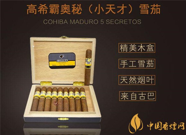 正宗古巴雪茄(高希霸奥秘小天才)多少钱 高希霸雪茄价格1900元/盒