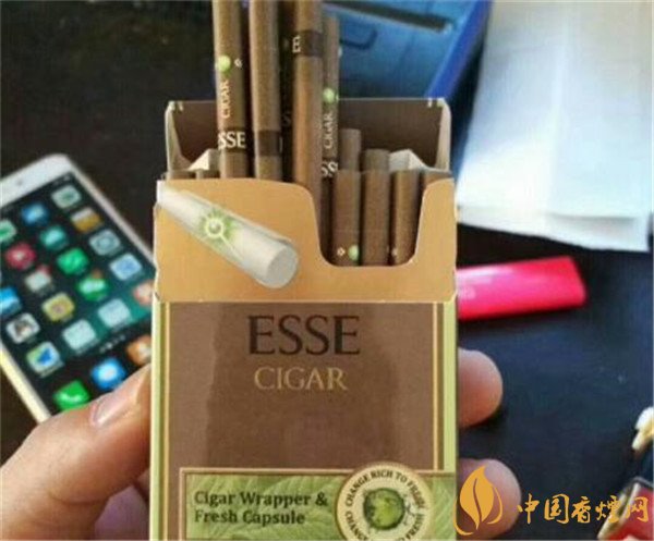 韩国esse爆珠香烟多少钱一盒 爱喜咖啡爆珠价格9元/包