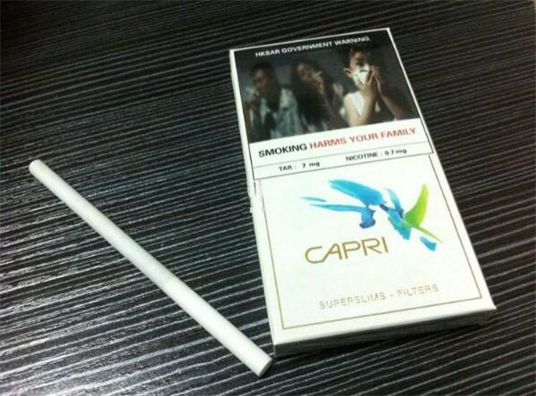 CAPRI(卡碧)女士香烟多少钱一盒 卡碧(薄荷免税)香烟价格11元/包
