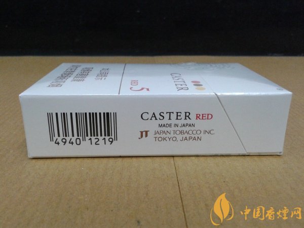 日本caster5香烟多少钱一包 佳士达(红中免)硬包价格16元/包