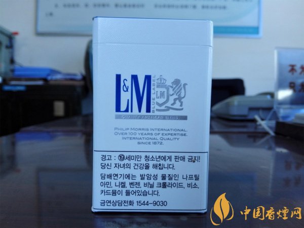 韩国L&M香烟价格表图片 韩国免税蓝色lm香烟多少钱一包(7元)