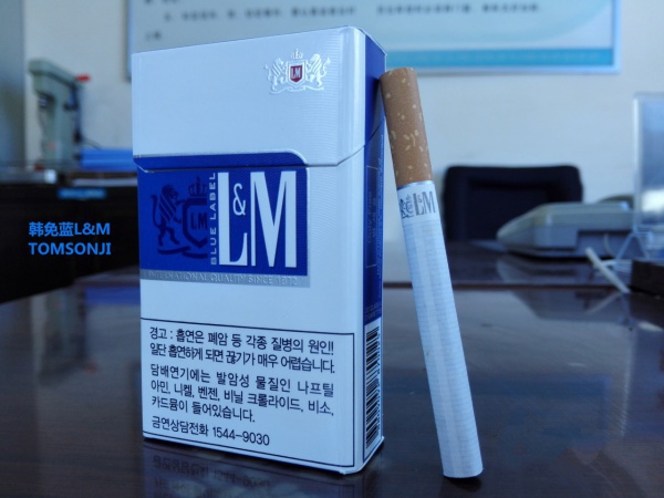 韩国L&M香烟价格表图片 韩国免税蓝色lm香烟多少钱一包(7元)