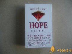 日本HOPE香烟图片及价格表 日本免税红hope1957香烟多少钱一包(26元)