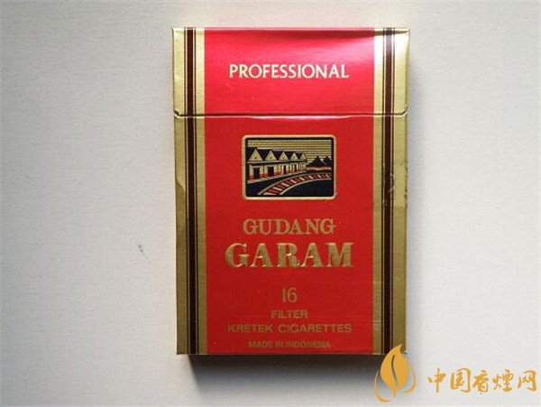 印尼丁香烟多少钱 GUDANG GARAM(盐仓)丁香烟16支装价格25元/包