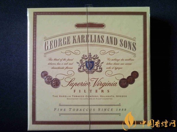 GEORGE KARELIAS AND SONS(金龙)香烟价格表图 希腊金龙多少钱一包