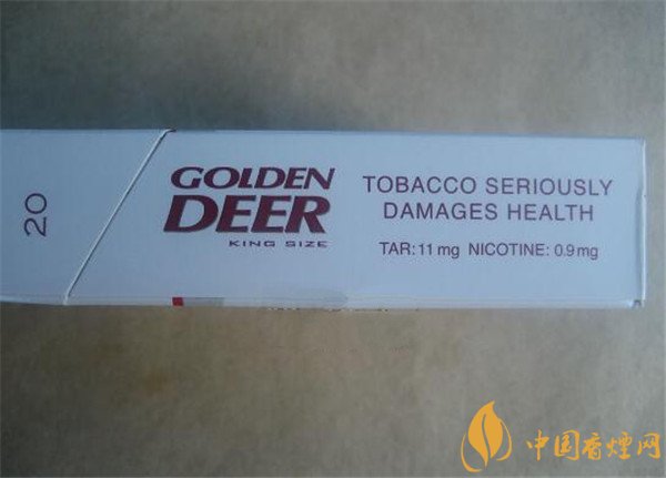 蓝GOLDEN HIND(金鹿)香烟价格表及图片 金鹿(硬)11mg金鹿烟多少钱一包(5元)