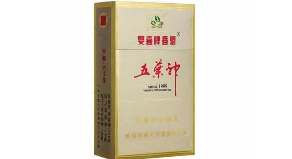 双喜五叶神1999多少钱一包 五叶神1999香烟价格12元/包