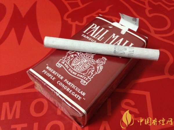 美国红pall mall多少钱一包 欧盟无嘴软红pall mall香烟价格42元/包