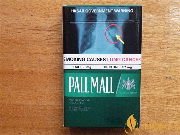 美国PALL MALL(长红)香烟价格表和图片 香港薄荷pall mall多少钱一包