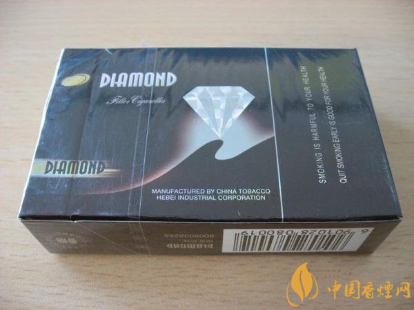 钻石牌香烟图片及价格表 横版硬玫瑰紫钻石烟多少钱一包(10元)