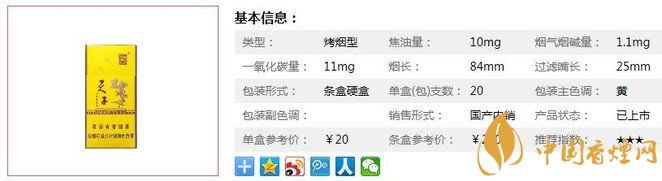 娇子金天子香烟官方价格表 娇子金天子参数及口感