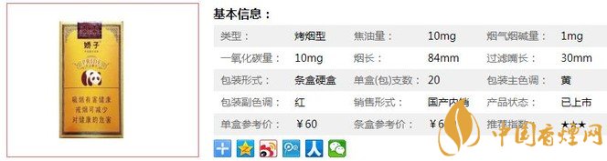 娇子精品香烟价格及参数 骄子清甜香的代表作