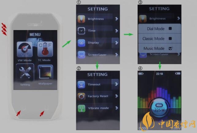  克莱鹏电子烟Smoant NaBoo套装评测——随音舞动黑科技